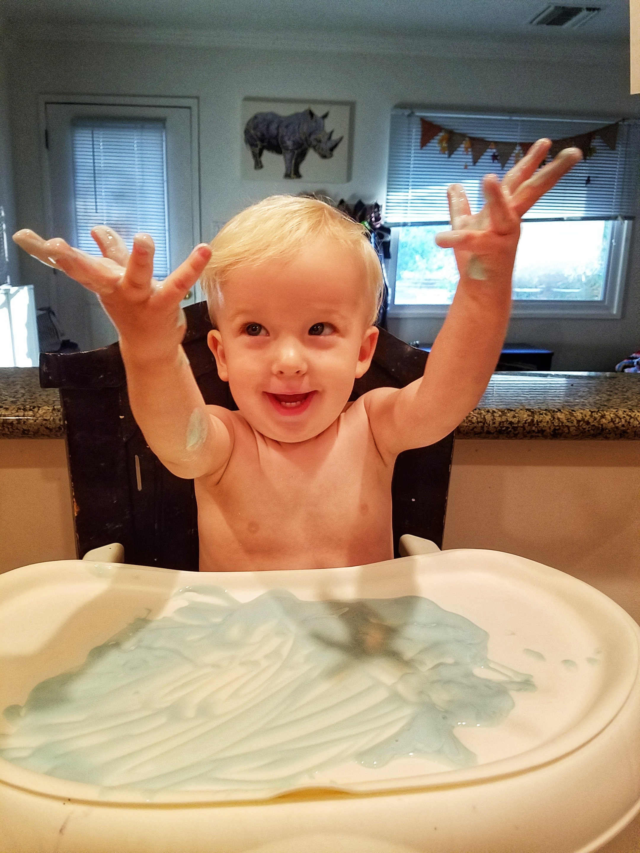 Baby Toddler Activities In The Highchair While You Are Cooking